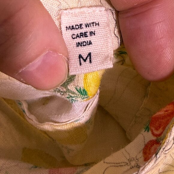 DÔEN Tarragon Floral Maxi Dress NWT Size M Yellow Prairie Flutter Sleeve - Picture 6 of 12